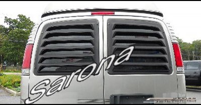 Custom Chevy Express Van  All Styles Rear Louver (1996 - 2024) - $229.00 (Part #CH-003-RL)
